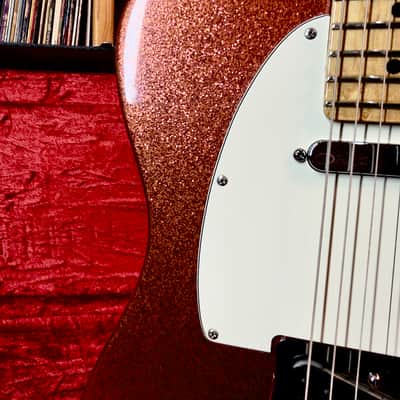 ⚡︎1995 FENDER AMERICAN TELECASTER ⚡︎ BIGSBY ⚡︎ CHAMPAGNE SPARKLE image 17