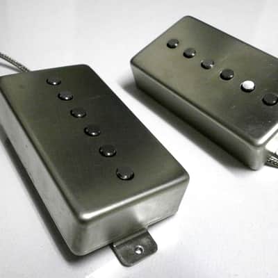 Humbucker Size Hybrid Pickups SET RAW COVER Strat Tone Alnico 5 ROD Magnet Stratocaster Fender PAF Q image 8
