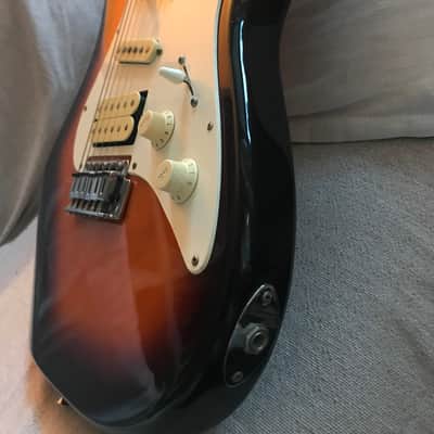 Aria Pro II Mad Axe Stratocaster 1983 Sunburst image 6