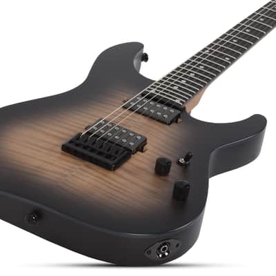 Schecter C-1 Standard Plus Guitar in Ember Burst image 4