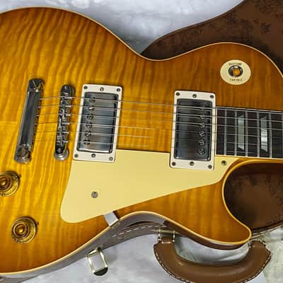 NEW ! Gibson Custom Shop 1959 Les Paul - Golden Poppy Burst - Authorized Dealer - Hand Picked Curly Maple Flame Top - VOS - 8.6 lbs - G07179 image 3