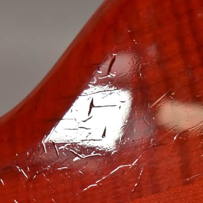 1990 Pedulla MVP-5 Bass Fretless Conversion 5-String Red w/HSC image 22
