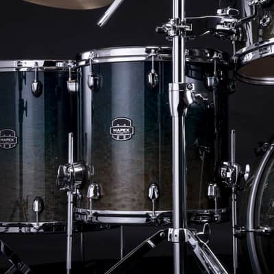 MAPEX SE628XBOE SATURN EVOLUTION 5PC BIRCH/WALNUT 22B-10-12-14-16 EXOTIC AEGEAN FADE image 3