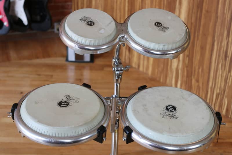 LP Giovanni Hidalgo Compact Conga Bongo Set w/ Stand | Reverb