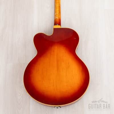 1970 Gibson L-5 CES Vintage Electric Archtop Sunburst w/ T Tops, Case image 3