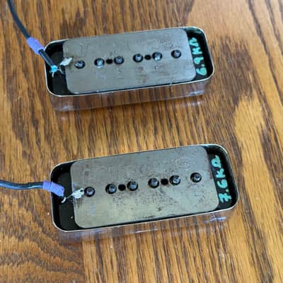Landline Obelisk P90 Pickup Set - Neck and Bridge - Chrome - Hand Wound in USA image 4