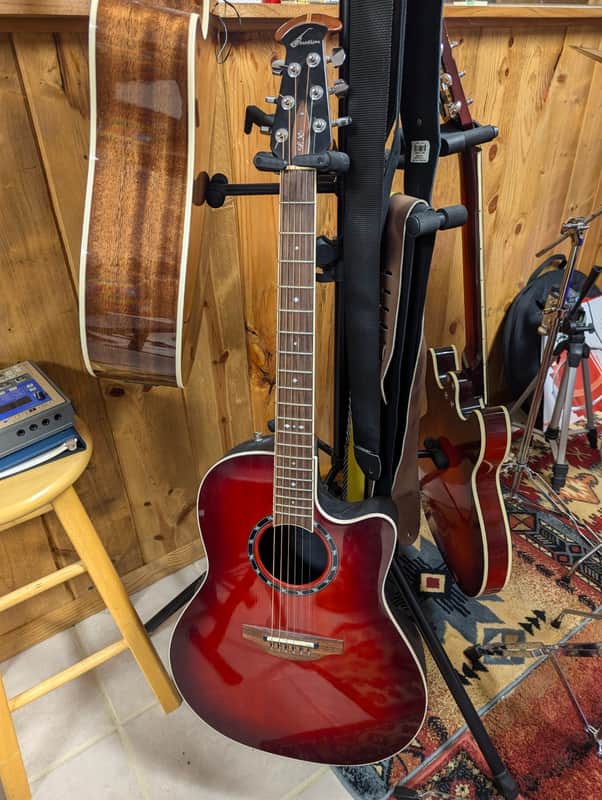Ovation 2771AX Standard Balladeer 2010s Cherry Burst