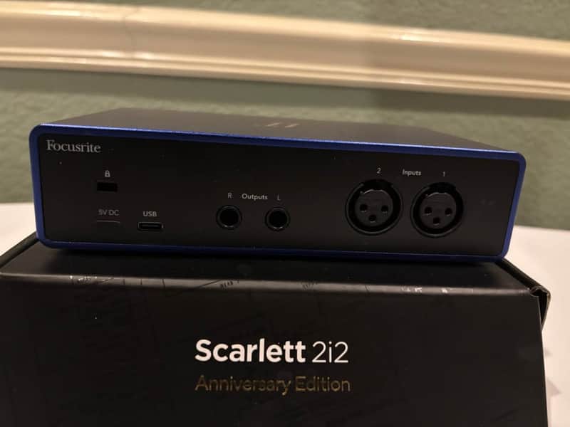 Focusrite 2i2 Anniversary Edition USB-C Audio Interface 2025 - ISA Blue image 1