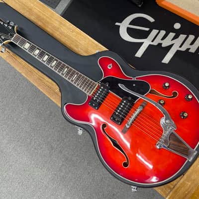 Epiphone 5102TE 1970-71 Semi-Hollow Electric Guitar - Redburst image 1