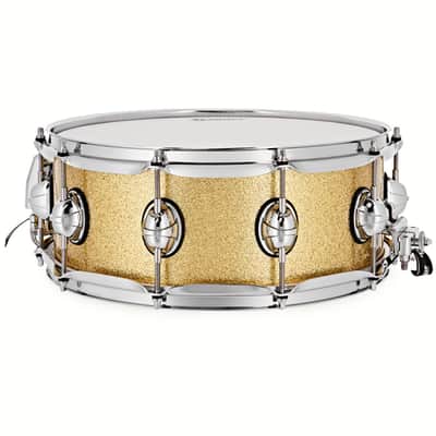 Premier Genista Classic 14" x 5.5" Vintage Gold Sparkle Snare Drum PGB1455SVGX image 2