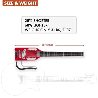 Traveler Guitar Ultra-Light Electric Travel Guitar (Torino Red) image 5