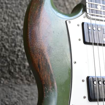 GLETTY GUITARS ALU-SG MKVI  2026 - OLIVE GREEN ANTIQUE image 10