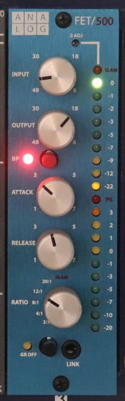 Hairball Audio FET/500 Rev. A 500 Series Compressor / Limiter Module 2010s - Blue image 1