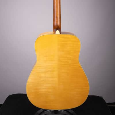 Yamaha FG840 Acoustic Natural Dreadnaught Guitar - Solid Top, Maple Back and Sides image 4