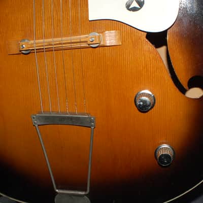 1962 Truetone by Kay N1 Archtop Electric Pancake Case Pickup Neck Reset Pro Setup Original Case image 3