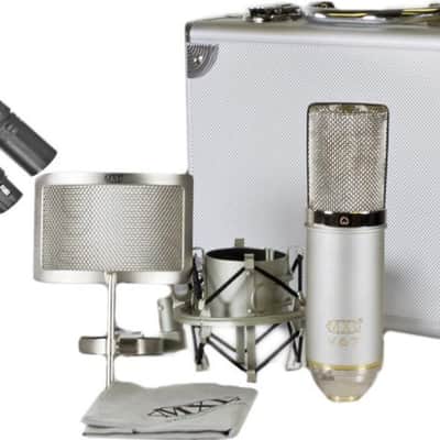 MXL V67g HE Large Capsule Condenser Microphone Heritage Edition w/ Case, Shock Mount, Pop Filter, and Mic Cable image 1