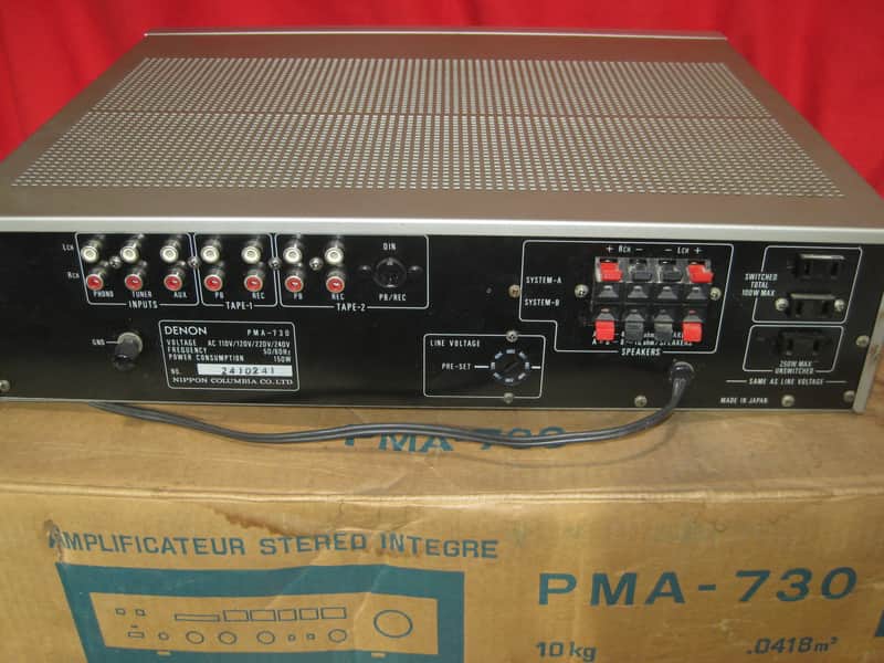 PMA-730　　デノン（DENON）アンプ DENON PMA-730の修理・レビュー | Plastic Audio
