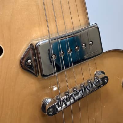 Vintage VSA500PM ReIssued Semi-Hollow Electric Guitar – Natural Maple – M20330398 image 4
