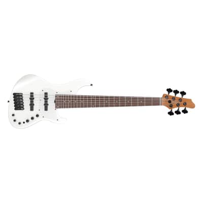 Ibanez Mode MDM1006 6-String Bass, Rosewood Fretboard, Pearl White