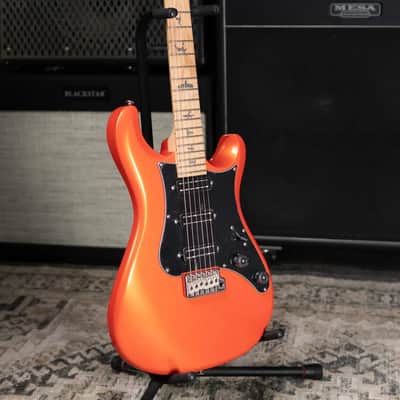 PRS SE NF3 Solid Body Electric Guitar - Metallic Orange with Gig Bag image 12
