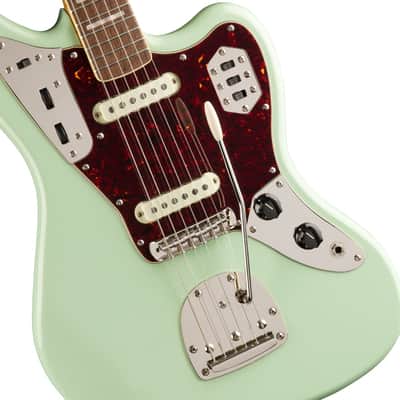 Squier Classic Vibe '70s Jaguar Electric Guitar Laurel FB, Surf Green image 19