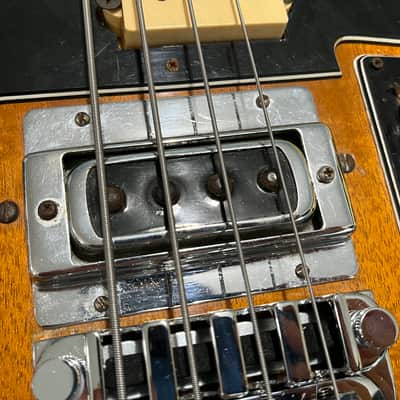 Ibanez 2615B Artist Series Double Cutaway 4-String Bass 1970s - Natural Mahogany image 5