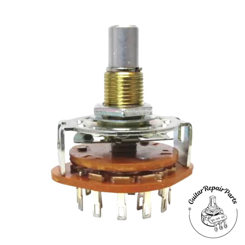 Alpha 4 Position, 3 Pole, Rotary Selector Switch image 1