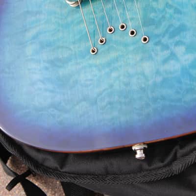 Dean Vendetta 4.0 Translucent Blue Quilted Top Guitar John Petrucci Liquifier Dimarzio Pickups! image 4