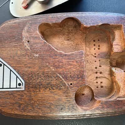 Vintage 1946 Fender Deluxe Organ Button Dark Mahogany Lap Steel Electric Guitar 1940s '40s image 12