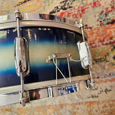 Slingerland No. 151 14x5.5" 3-ply Student Model Snare - Blue/Silver Duco 1960s image 11