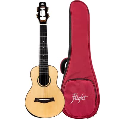 Flight Voyager EQ-A Concert Ukulele - solid spruce image 1