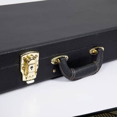 Crossrock Wooden  Electric Guitars Case Fits Fender Telecaster and Stratocaster in Black image 4