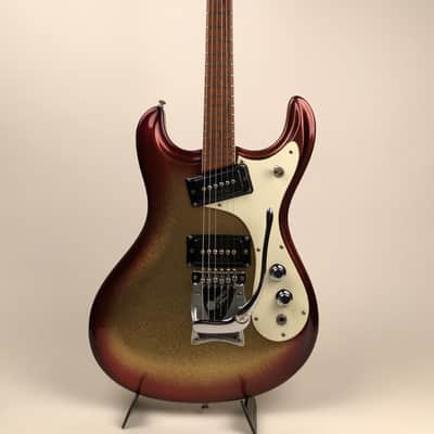 Very Rare 1965 Mosrite Ventures Vibramute in Custom Color Sparkle Sunburst & Original Hardshell Case image 10