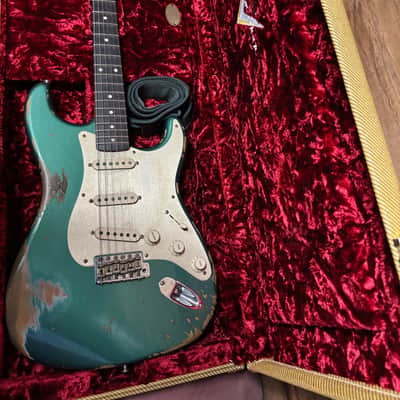 2020 Fender Custom Shop LTD '59 Strat Heavy Relic Aged Sherwood Green w/case image 18