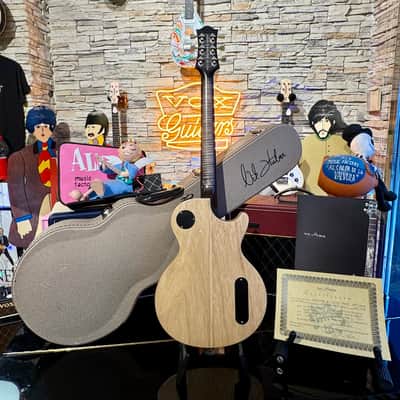 Nik Huber LEFT HANDED KRAUSTER II “ Custom Shop” KORINA & Super Flame Top 2016 Charcoal Black image 10
