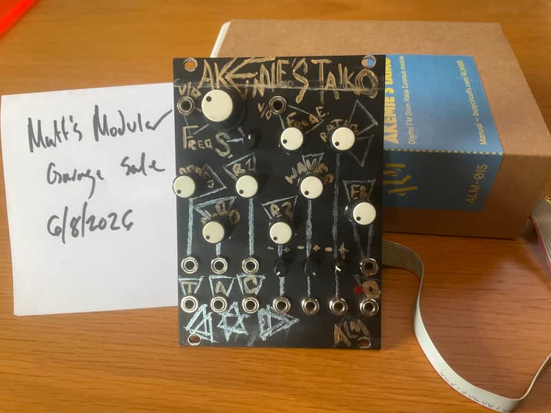 ALM/Busy Circuits ALM015 Akemie's Taiko Drum Voice Eurorack Synth Module 2021 - Present - Silver image 1
