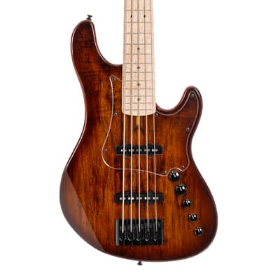 Cort GB-Fusion 5-String Bass Guitar - Antique Brown Burst image 1
