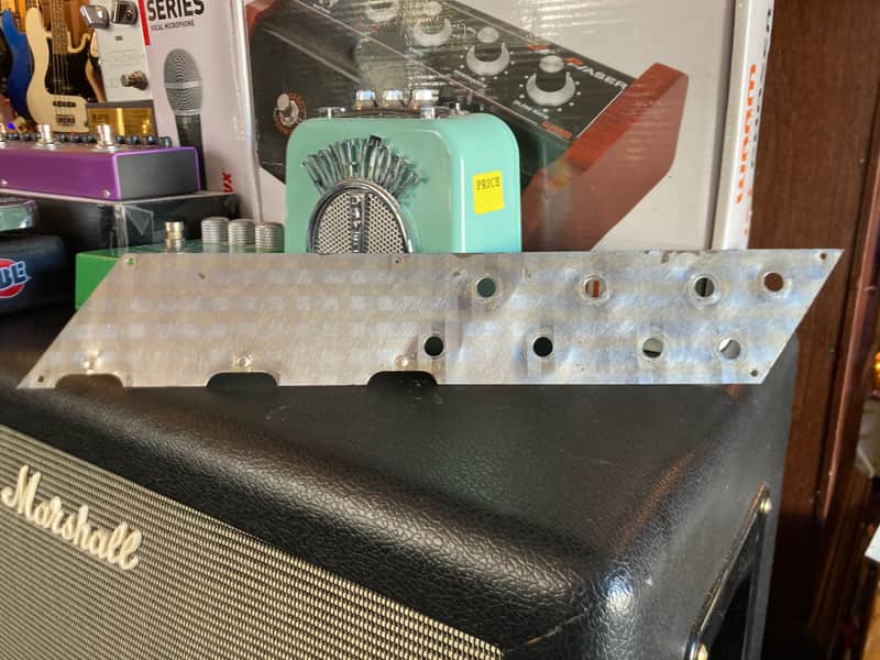 Kay Value Leader 3 PU Pickguard Scatchplate 1960s - Chrome Diamond Pattern image 1