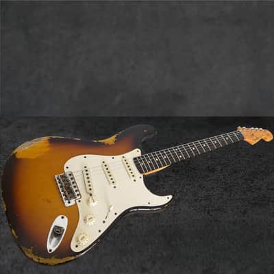 Fender Custom Shop '59 Stratocaster Heavy Relic - Faded/Aged Chocolate 3-Tone Sunburst image 4