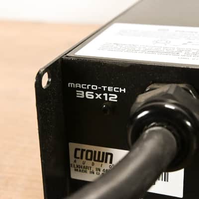 Crown Macro-Tech 36x12 2-Channel Power Amplifier CG015TN image 9