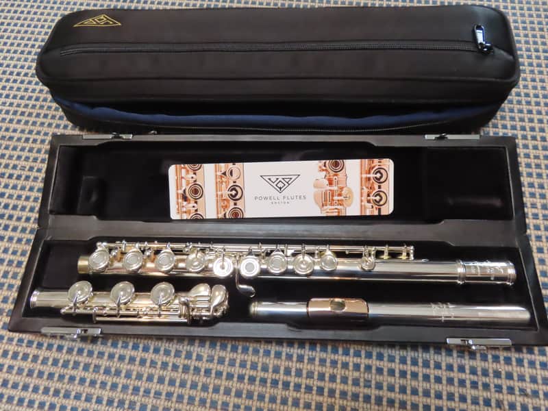 POWELL S0NARE PS 505 FLUTE -OPEN BOX + AURAMITE LIP PLATE, SIGNATURE H JOINT image 1