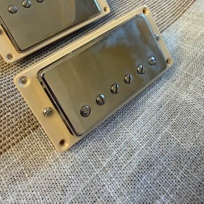 Gibson Burstbucker 1 and 2 Humbucker Pickup Set Cream Rings image 1