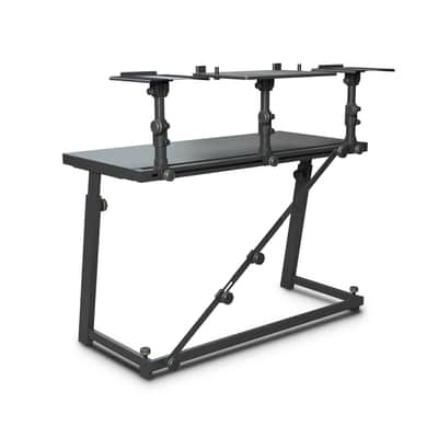 Gravity FDJT 01 DJ Desk with Adjustable Loudspeaker and Laptop Trays image 3