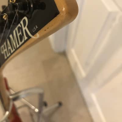 Hamer Californian Elite Flamed Maple 1992 - Salmon Blush Transparent image 22