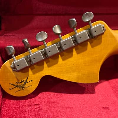 Fender Limited Edition SH Heavy Relic Charcoal Frost Metallic image 3