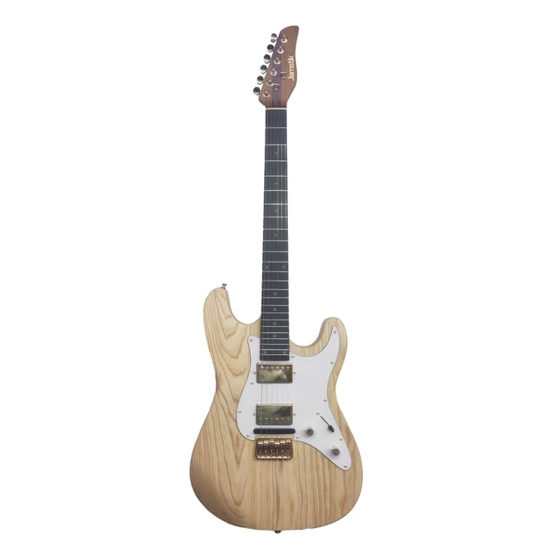 Jamstik Deluxe MIDI Guitar -Natural Wood - White Pick Guard  - Hard Shell Case - B-Stock image 1