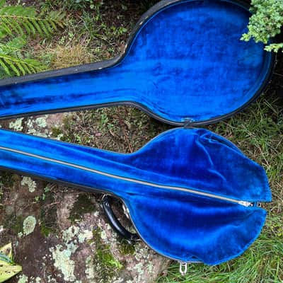 The Bacon Blue Ribbon Style A Tenor Banjo with Original Koverite Case Natural 1920s image 24