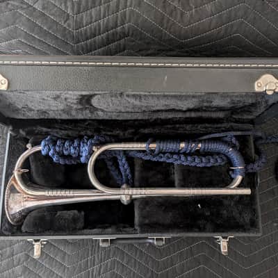 RON COLLIER ULTRA-RARE 'OLD GUARD' FIFE & DRUM CORPS CEREMONIAL TRUMPET w/CASE #10 image 2