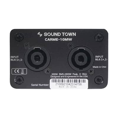 CARME-U10MW | CARME Series 10" Coaxial Passive 2-way Professional PA DJ Stage Monitor Speaker, White with U Mounting Bracket, for Surface-Mount, Installation, Live Sound, Bar, Church image 7