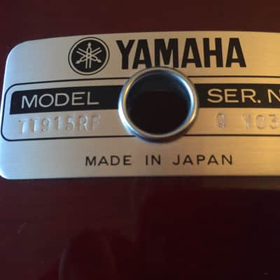 Yamaha Recording Custom 15" Tom TT915RF 1980 Cherry Birch image 2